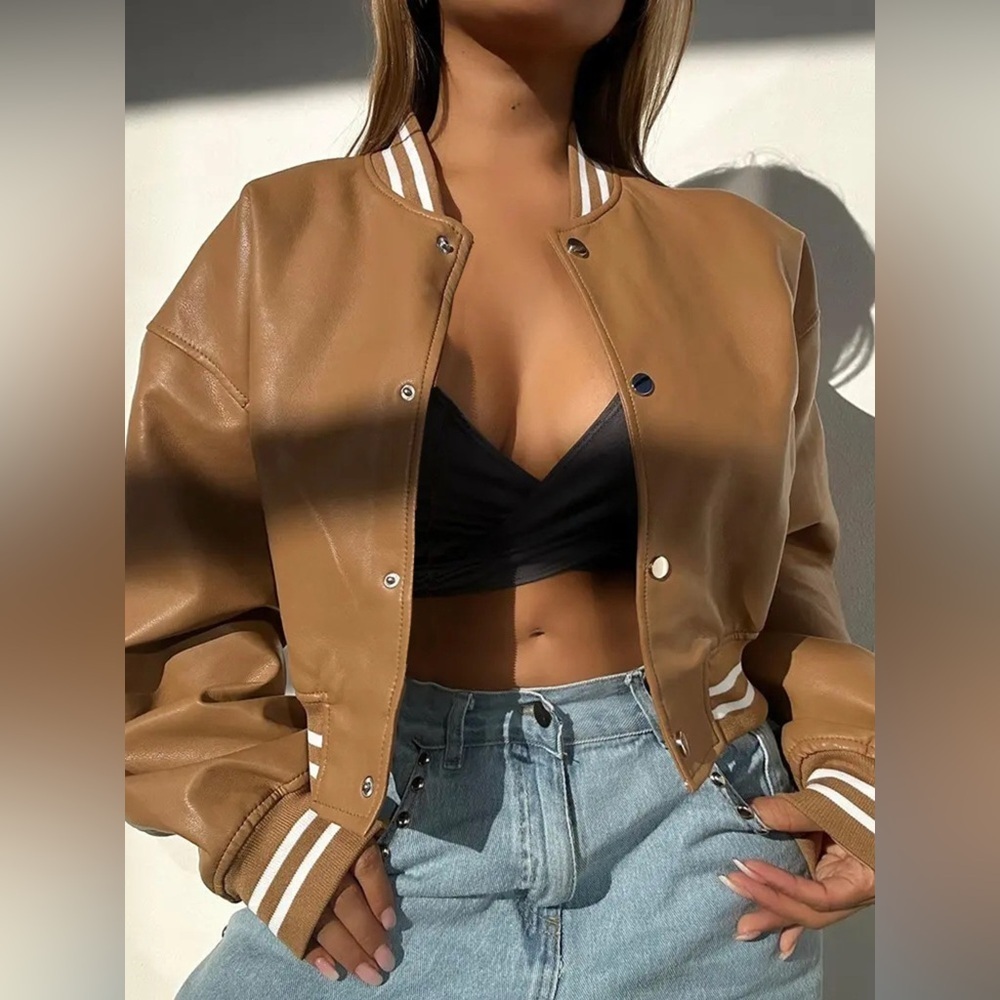 Snap Down Drop Shoulder Jacket